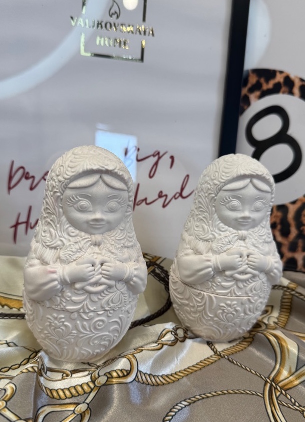 Шкатулка Матрешка с бубликом Мини 